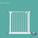 ベビーゲート 階段 突っ張り 白 ホ�