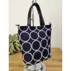 ショッピングバケツ ミナペルホネン/2025tambourineタンバリンネイビー×白/バケツ型トートmina-perhonen
