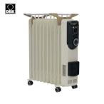 ショッピングオイルヒーター ドイツDBK社 セラミックファンヒーター付オイルヒーター [HEZC13/10JCH] タオルハンガー付き 適用空間4〜9畳 24時間ON/OFFタイマー付き