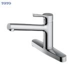 キッチン用水栓 台付シングル混合水栓  TOTO [TKS05310J] GGシリーズ エコシングル 台付き2穴 一般地寒冷地共用 台所用水栓     優良配送