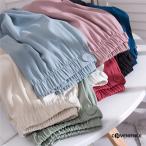 大きいサイズワイドガウチョパンツレ...