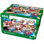 BRIO (ブリオ) WORLD レール&amp;ロードデラックスセット [ 木製レールおもちゃ ] 33052