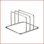 18-8ステンレス コンパクトまな板立て 2枚立 まな板スタンド ラック 収納 片付け