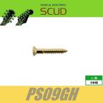 SCUD PS09GH　エスカッションビス　ミリ　リア用　Φ2.4 xL16mm　丸皿頭　8pcs　ゴールド　ねじ　スカッド