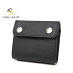 ショッピングウォレット マスターピース ミドルウォレット/ブラック メンズ キャスト 997002 master-piece【選べるノベルティ付】