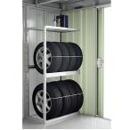 イナバ物置 『※関東限定※』 TFS-2S タイヤラック(扉裏部専用) 壁2枚分 引き分け戸用 オプション FORTA関連 ♪『本体同時注文のみ』
