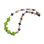 Yahoo! Yahoo!ショッピング(ヤフー ショッピング)水牛の角 バッファローホーン buffalo horn necklace ネックレス 水牛 ロングネックレス 72cm おしゃれ 軽量 軽い グリーン 安心の宝石保証書付き 送料無料