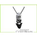 King Baby Studio Skull Arrowhead Pendant Necklace w/ Jet Point King Baby Studio Pendants WOMEN レディース Black