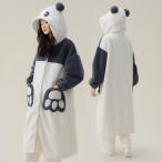 ショッピング着る毛布 着る毛布 パンダ ルームウェア レディース 長袖 暖かい もこもこ 大きいサイズ 秋 冬 春 カワイイ かわいい ルームウェア メンズ