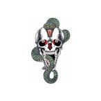 タトゥーシール　ドクロ蛇