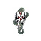 タトゥーシール　ドクロ蛇