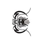 タトゥーシール　トライバル・龍首