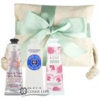 【並行輸入品】ロクシタン ハンドクリーム 30ml 人気の香り3本セット リボングリーン シア 【まとめ買い】【ラッピング済】 【ペーパーバッグ付】(901481)