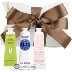 【並行輸入品】ロクシタン ハンドクリーム 30ml 人気の香り3本セット リボンブラウン シア【ラッピング済】 【ペーパーバッグ付】 【プレゼント】(901498)