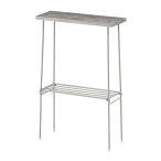  боковой настольный светильник серый серый боковой стол стол место хранения полка витрины модный под дерево steel ширина 14cm простой 