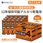 防災電池 防災備蓄 第4形 【12年保存可能】 電池 防災士監修 乾電池 単4電池 単4電池 アルカリ乾電池 20本セット アルカリ乾電池 防災用品