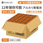 ケース販売ページ 防災電池 防災備蓄 第4形 【12年保存可能】 防災士監修 乾電池 単4電池 単4電池 アルカリ乾電池 20本セット アルカリ乾電池 防災用品