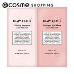 CLAY ESTHE プライミングシャンプー／フォーティファイングヘアマスク ピンククレイ(トライアル/サボンの香り) 10ml+10ml
