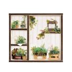  кукольный дом L вуаль миниатюра рама комплект миниатюра зеленый дождь израсходованный. зеленый ( белый ) NTR-68