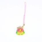 アクセサリーハンドメイドキット  ホビックス(HOBBIX) ビーズステッチキット 京・小鳥のがまぐち根付け コザクラインコ PB-308
