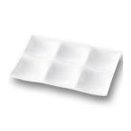 ミヤマ コワケ 6つ仕切り皿 6枚セット 深山陶器 miyama（05-030-101） キッチン、台所用品