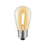 LEDクリア電球 1個 フィラメント電球 エジソンランプ 消費電力1W 口金E26 色温度2700k 電球色 COSMONE LEDランプ