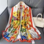 スカーフ 花柄可愛い ファッション雑貨 母の日のプレゼント ギフト 薄手 ショール 旅行 ビーチ UVカット 日焼け止め レディース ストール 大判 北欧