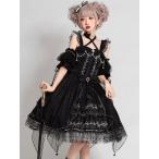 ゴシックロリータJSKドレス4ピー...