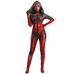 女性スパイダーマン 全身タイツ　子供　大人　コスプレ衣装　柔らかい 弾力と伸縮性あり　コスチューム　ハロウィーン イベント 仮装 パーティー