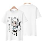バーチャルYouTuber VTuber ホロライブ 白上 フブキ Tシャツ　男女兼用 服 可愛い アニメ コスチューム 子供服 コスプレ グッズ