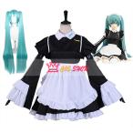 ボーカロイド 初音ミク メイド服 コスプレ衣装 cosplay カチューシャ付き 仮装 ウィッグ追加可能 日常服 イベント クリスマス ハロウィン ステージ