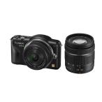  Panasonic mirrorless single-lens camera LUMIX GF3 double lens kit esprit black DMC-GF3W-K