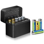 充電式 電池 単三充電池 単四充電池 充電器セット 1.5V Type-C急速充電 単3バッテリー*6+単4バッテリー*4 収納・充電一体型 個別充電対応 日本語取扱説明書付