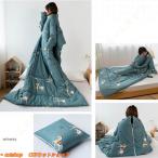 袖付き毛布 着る毛布 ゲーミング ルームウェア 部屋着 レディース/メンズ/大人/子供 かわいい 肌触り 冬服 長袖 発熱 保温 防寒 フード付き オーバーサイズ