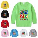 マリオ 子供服 子供服 女の子 男の子 Tシャツ 長袖Tシャツ 綿 ロンT トップス キッズ ベビー 90 100 110 120 130 140 150 通学着 通園着 キャラクター