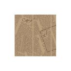 WAXペーパー フェザーイニシャル茶 15-15