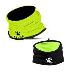 ケルメ (kelme) ネックウォーマー (NECK-WARMER) ダブルサイド フラッシュグリーン×ブラック 27×26cm K15Z910