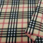 フリース 生地 秋冬 タータンチェック ベージュ 布 生地屋 厚手 布地