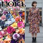 ショッピングシーチング nora. digital printing madein Japan シーチング　デジタルプリント　REAL FLOWER（単位50cm）