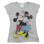  бесплатная доставка Disney Disney Minnie Mouse ребенок одежда Kids короткий рукав футболка cut and sewn размер 10-12 примерно 140cm