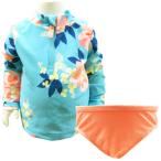 送料無料 カーターズ ベビー水着 ラッシュガード ブルマ セットアップ 花柄 2T 90cm