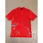 ポロ ラルフローレン ポロシャツ ペイント 加工 レッド Polo Ralph Lauren シャツ 半袖