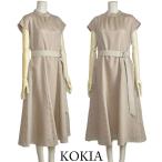 ワンピース レディース 夏 きれいめ KOKIA 華やか ベージュ 同窓会 お呼ばれ 40代 50代