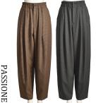 パシオーネ 千鳥格子 バレルレッグ 