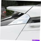 クロームカバー 2pcs abs chromeリアウィンドウネタバレトヨタChr c-hr 2016-2019の翼のカバー 2PCS ABS Chrome Rear Window Spoilers Wing Cover For