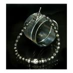 ブレスレット ブレスレット メンズ パワーストーンブレスレット ヘマタイト x SilverMixトップブレスレットw Silver925[ALRB-015] プレゼント ギフト