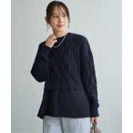  кабель рисунок Layered способ вязаный 