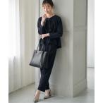 ショッピング楽 【フォーマル対応／2点セット】GOKU楽 長袖セットアップ【洗濯機で洗える】