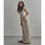 ナローストラップ ストライプサロペット