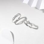 ペアリング フリーサイズ ペアルック カップル お揃い つけっぱなし ペア リング 指輪 シルバー 2個セット 送料無料 Nicoiro ニコイロ 【NSPR173】